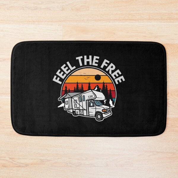 Item preview, Feel The Free RVing Vintage Mountains Sunset designed and sold by Vegginitup.