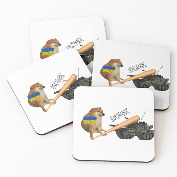 Item preview, Ukrainian Cheems Bonk a Russian Tank designed and sold by UncleApo.