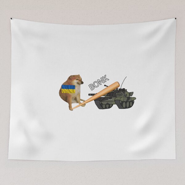Item preview, Ukrainian Cheems Bonk a Russian Tank designed and sold by UncleApo.
