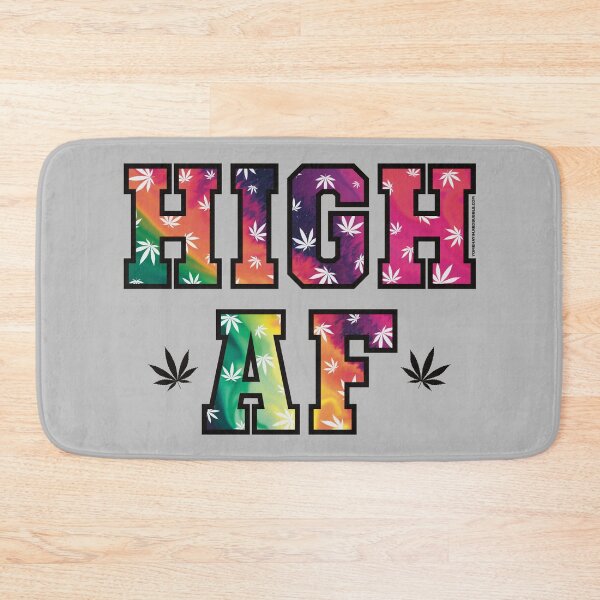 Item preview, High af pot leaf pattern colorful rainbow  designed and sold by YomeHayin.