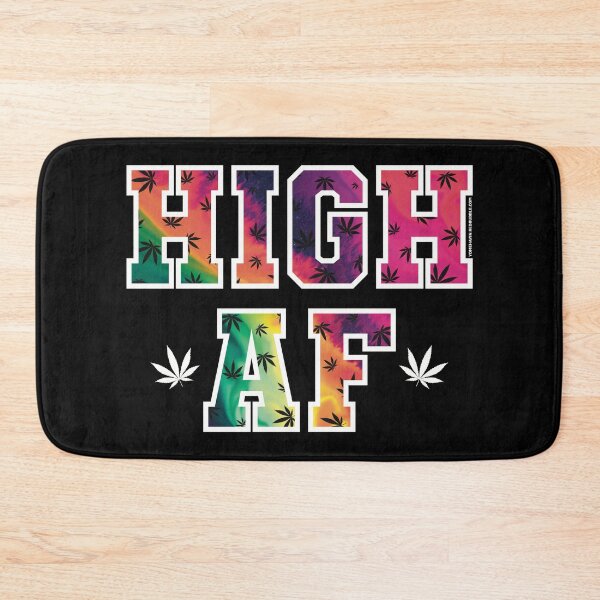 Item preview, High af pot leaf pattern colorful rainbow  designed and sold by YomeHayin.