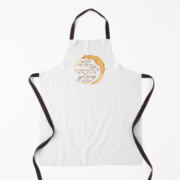 Item preview, Coffee-Stain 1Corinthians Eat or Drink Bible Verse designed and sold by MochaMeli.