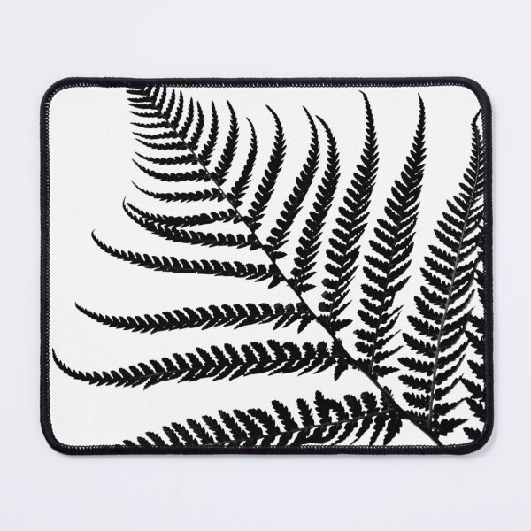 Item preview, Black and White Plant Artwork, Fern Leaf designed and sold by badlydrawnbabe.