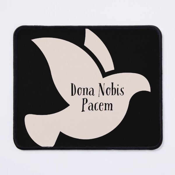 Item preview, Dona Nobis Pacem, Latin Catholic Prayer for Peace with Dove designed and sold by IceCreamMuseum.