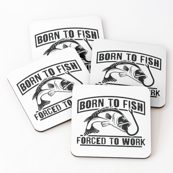 Item preview, Born to fished forced to work designed and sold by Rocllamedia.