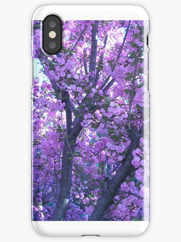 "Purple Aesthetic Flowers" iPhone Cases & Covers by ...