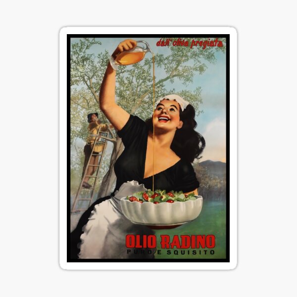 Item preview, Vintage Italian Olive Oil Italian Food Kitchen Art Italy designed and sold by Glimmersmith.