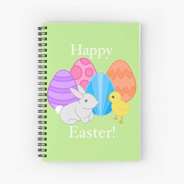Item preview, Happy Easter Bundle Of Decorated Eggs With Bunny Rabbit And Chick designed and sold by Harrie McCormick.