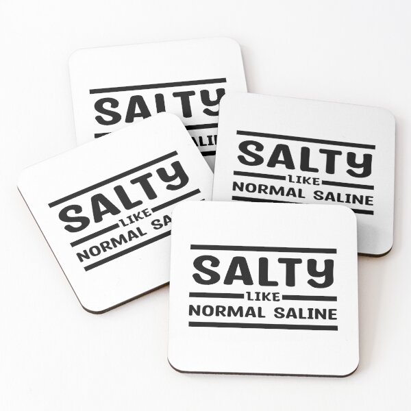 Aperçu de l'œuvre Salé - Comme une solution saline normale - excellent cadeau pour les infirmières ou autres membres du personnel médical créée et vendue par MOONINSPIRATION.