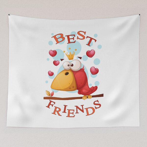 Item preview, Best Friends Funny Bird Cartoon designed and sold by aventi24.