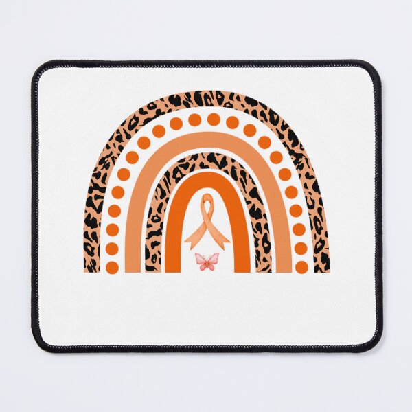Item preview, Kidney Cancer Awareness Rainbow Leopard Orange Ribbon designed and sold by cssdru.