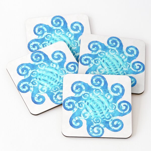 Item preview, Blue and teal spirals  designed and sold by BJG1966.