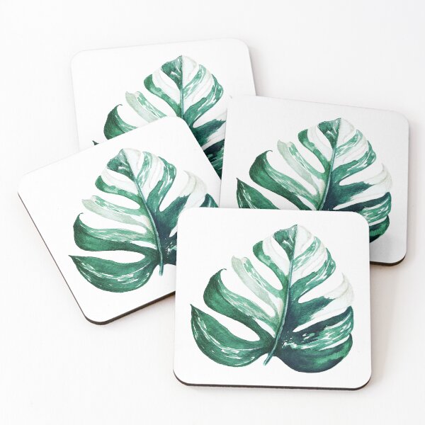 Item preview, variegated monstera leaf designed and sold by sundaythreads.