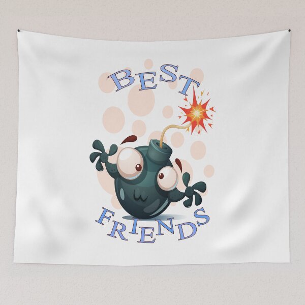 Item preview, Best Friends Funny Bomb Cartoon designed and sold by aventi24.