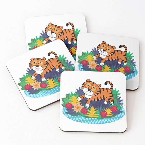 Item preview, Cute Tiger Cub in Jungle designed and sold by RGB-Ginger.