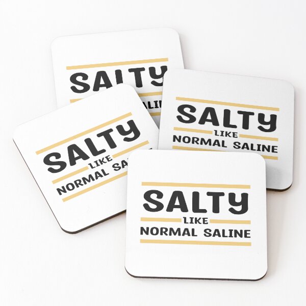 Aperçu de l'œuvre Salé - Comme une solution saline normale - excellent cadeau pour les infirmières ou autres membres du personnel médical créée et vendue par MOONINSPIRATION.