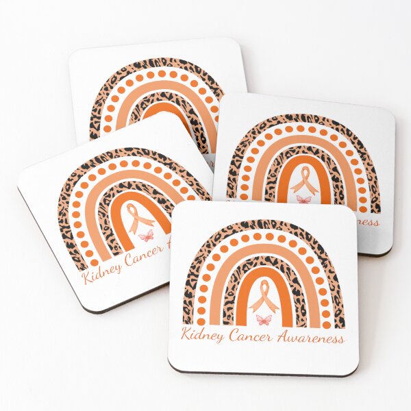 Item preview, Kidney Cancer Awareness Rainbow Leopard Orange Ribbon designed and sold by cssdru.
