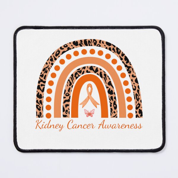 Item preview, Kidney Cancer Awareness Rainbow Leopard Orange Ribbon designed and sold by cssdru.