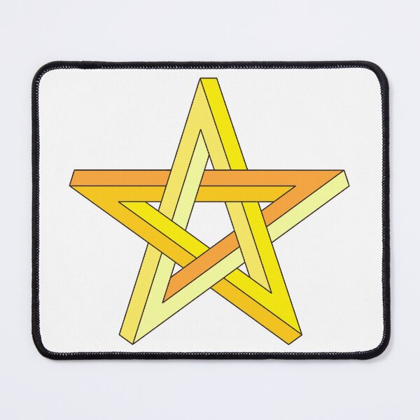 Item preview, Escher 5-Point Star - Yellow designed and sold by cebo.