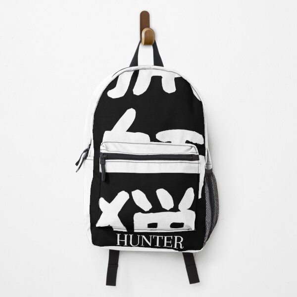 Item preview, Hunter Kanji Badge 猟師 Black White designed and sold by Snoot-Store.