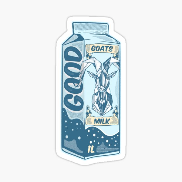 Vista previa del artículo con la obra «Cartón de leche de cabra», diseñado y vendido por piedaydesigns.