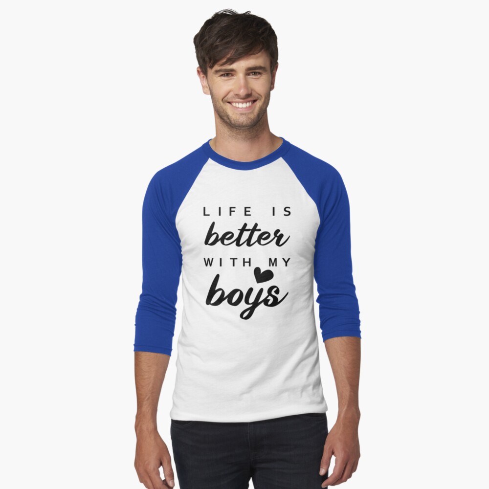 Life Is Better With My Boys, Boy Mom, Mother And Sons, Mama Front & Back  Coffee Mug