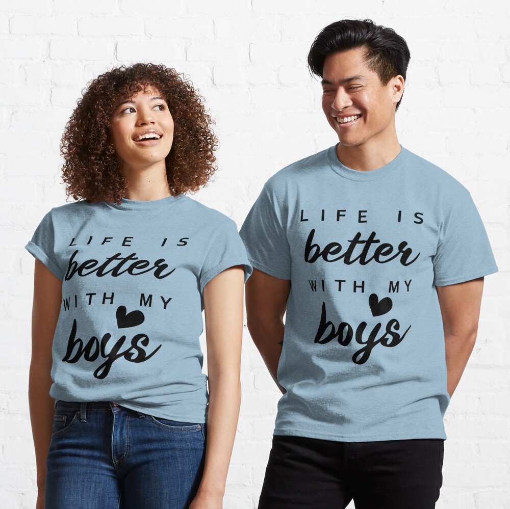 Life Is Better With My Boys, Boy Mom, Mother And Sons, Mama Front & Back  Coffee Mug