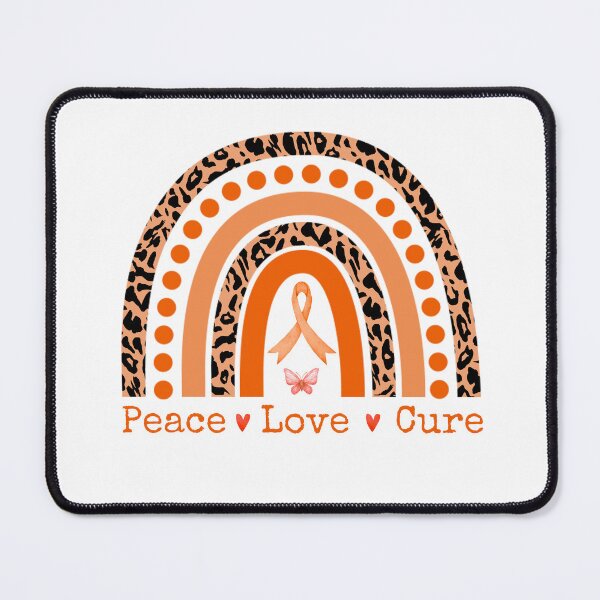 Item preview, Peace Love Cure Kidney Cancer Awareness Rainbow Leopard designed and sold by cssdru.