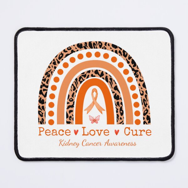 Item preview, Peace Love Cure Kidney Cancer Awareness Rainbow Leopard designed and sold by cssdru.