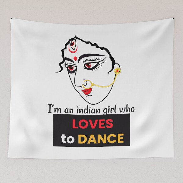 Item preview, i am an indian girl who loves to dance designed and sold by cool-things-br.