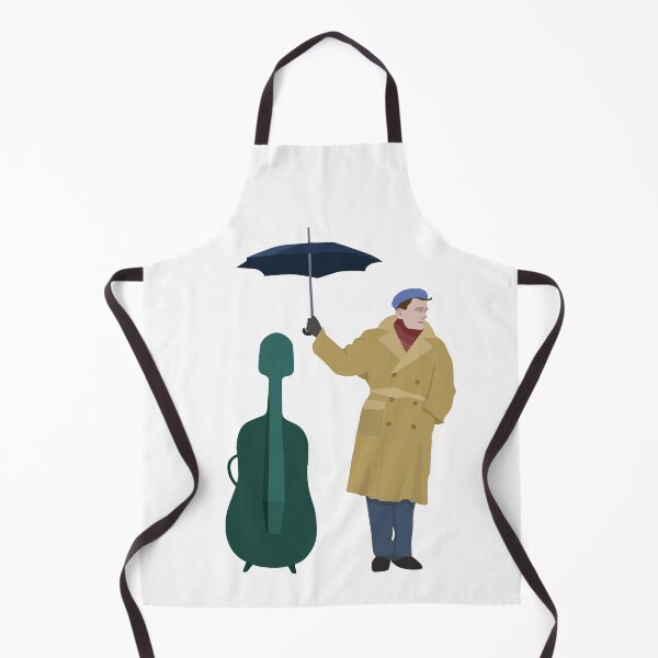 Item preview, Man Holding Umbrella Over Cello In The Rain designed and sold by adlibcreative.