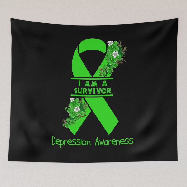Item preview, I Am A Suvivor Ribbon Depression Awareness designed and sold by heppenp.