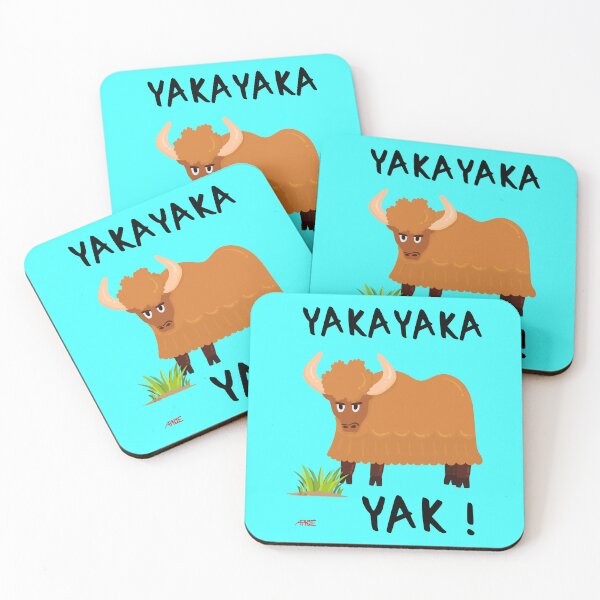 Item preview, Yakayaka Yak! said the yak... - Typo black designed and sold by Apikoedesign.