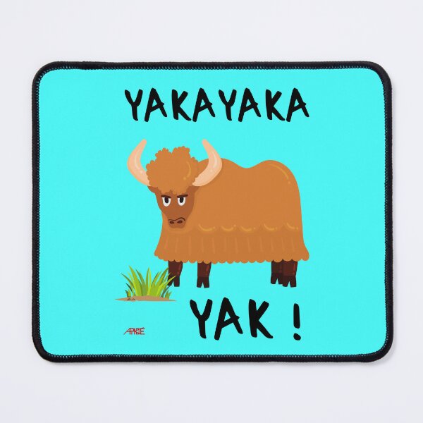 Item preview, Yakayaka Yak! said the yak... - Typo black designed and sold by Apikoedesign.