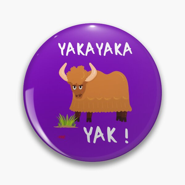 Item preview, Yakayaka Yak! said the yak... - Typo blanche designed and sold by Apikoedesign.