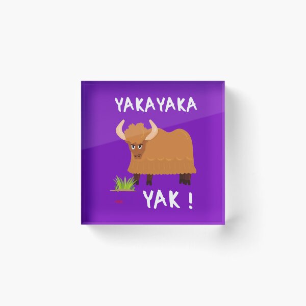 Item preview, Yakayaka Yak! said the yak... - Typo blanche designed and sold by Apikoedesign.