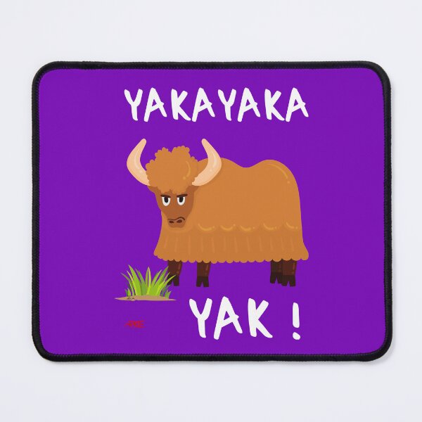Item preview, Yakayaka Yak! said the yak... - Typo blanche designed and sold by Apikoedesign.