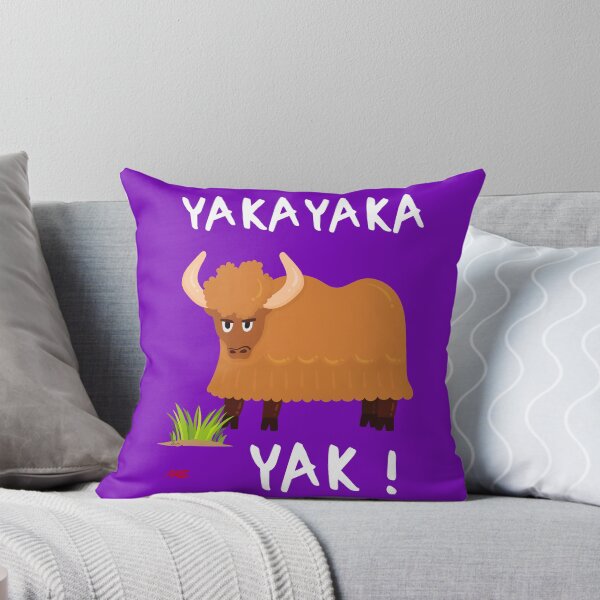 Item preview, Yakayaka Yak! said the yak... - Typo blanche designed and sold by Apikoedesign.