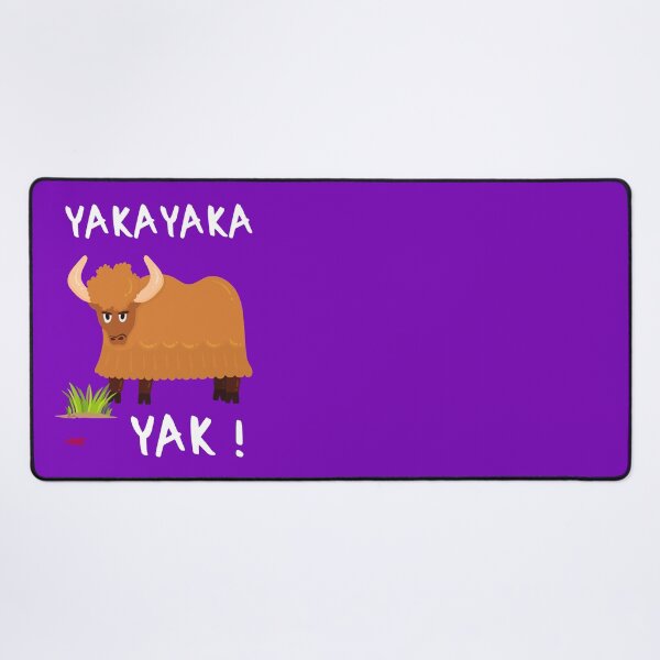 Item preview, Yakayaka Yak! said the yak... - Typo blanche designed and sold by Apikoedesign.