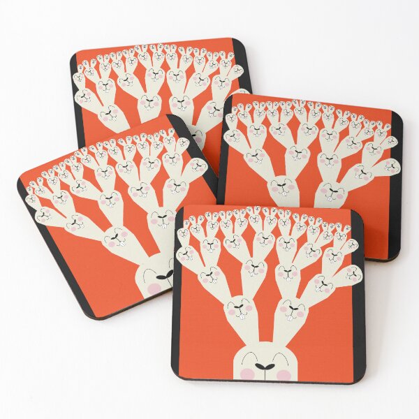Item preview, Multiplicated rabbit happy funny designed and sold by auxrum.