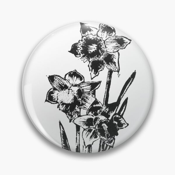 Item preview, Daffodils linocut designed and sold by -angie-red-.