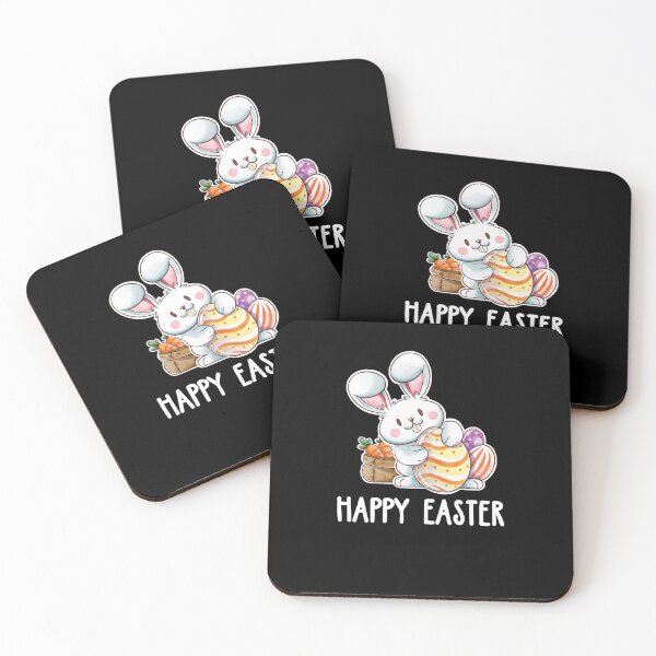 Item preview, Happy Easter Gift Easter Bunny & Easter Eggs Rabbit designed and sold by Lenny Stahl.