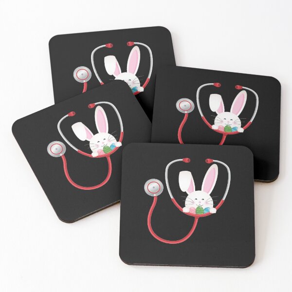 Item preview, Easter Bunny Stethoscope Easter Doctors Medics Nurse designed and sold by Lenny Stahl.