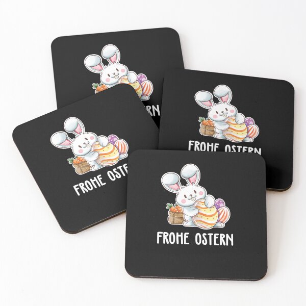 Item preview, Happy easter gift with easter bunny & easter eggs bunny designed and sold by Lenny Stahl.