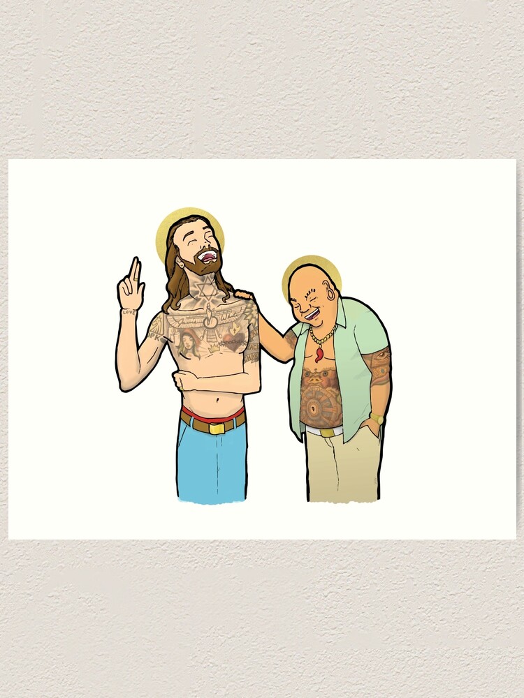 Jesus and Buddha Laughing - Brotherly Love