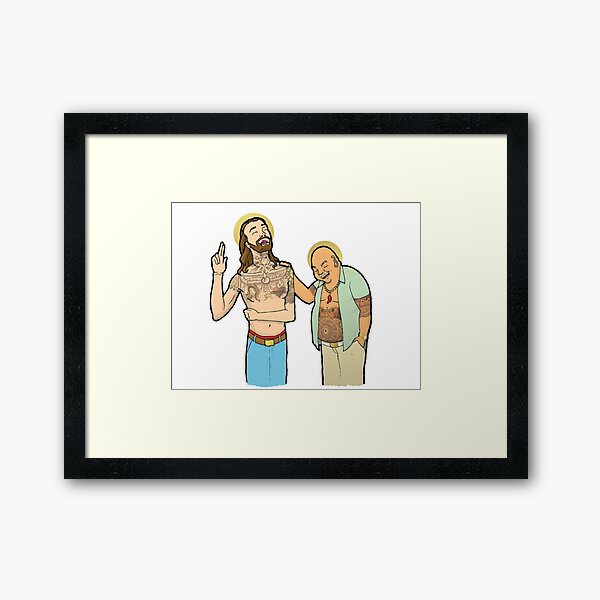 Item preview, Jesus and Buddha Laughing - Brotherly Love designed and sold by curiouscreators.