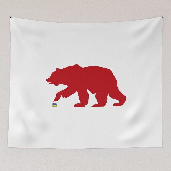 Item preview, Oso ruso pisando Lego ucraniano designed and sold by libtarts.