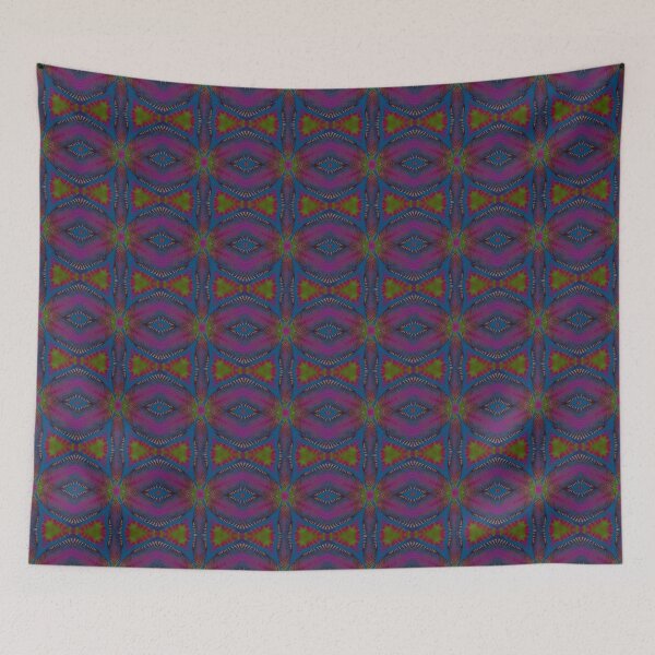 Item preview, African print Colorful purple, blue, brown, green, and orange colors.  designed and sold by NaniniDesigns.