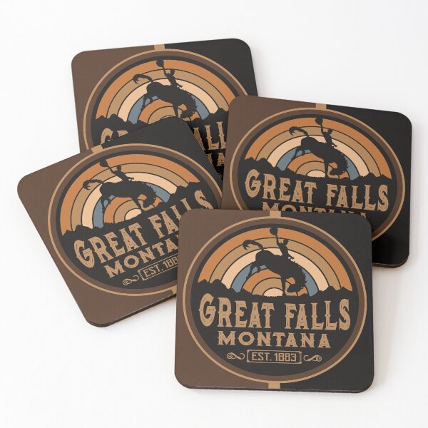 Item preview, Great Falls, Montana Retro Wild West Cowboy  designed and sold by NoBonesLife.