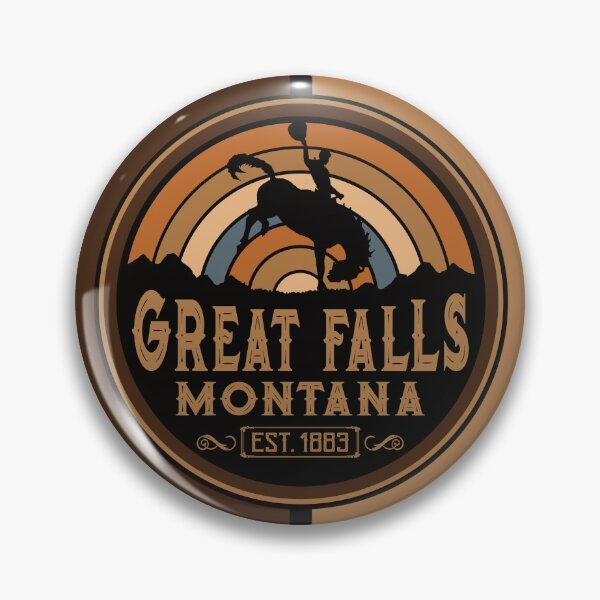 Item preview, Great Falls, Montana Retro Wild West Cowboy  designed and sold by NoBonesLife.